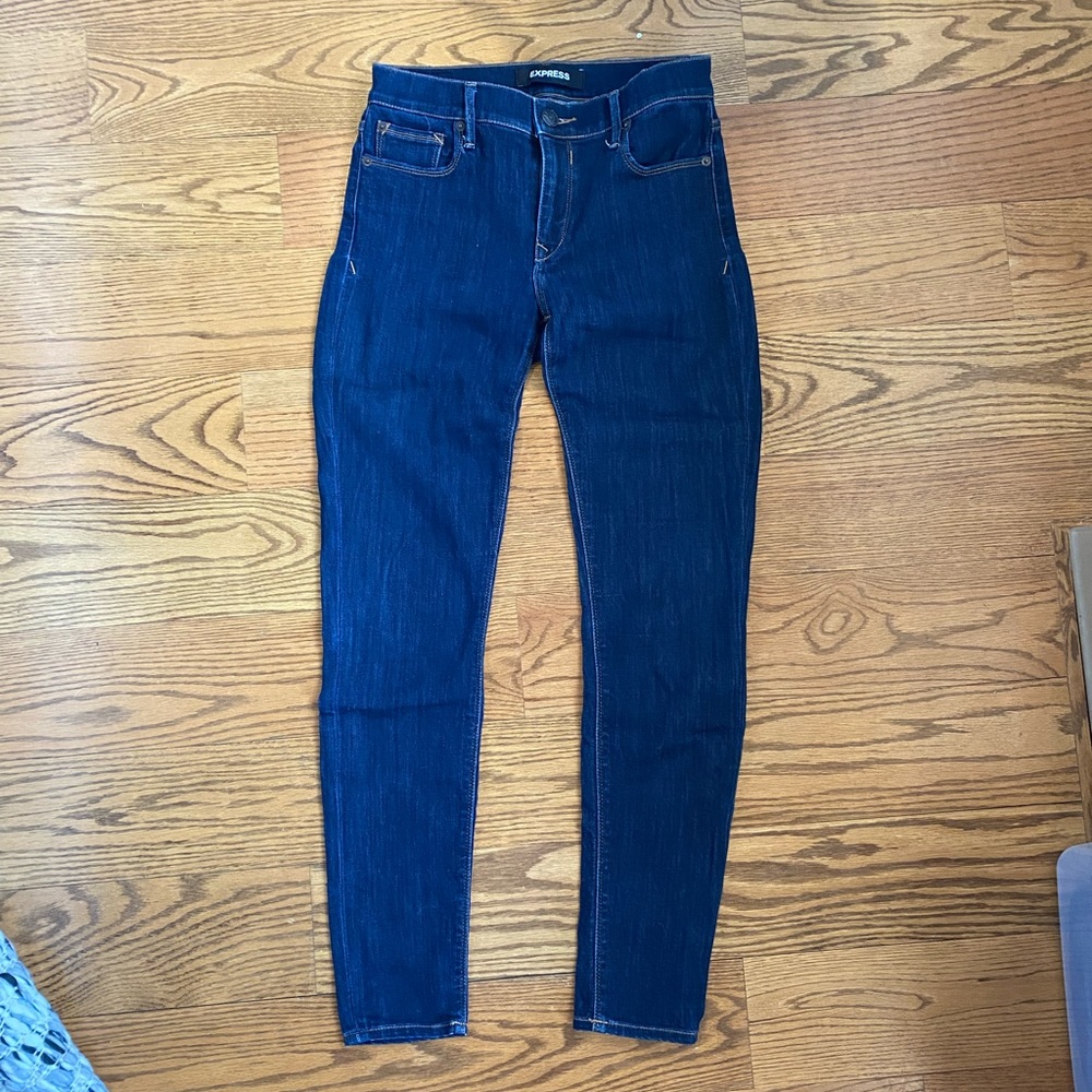 Like New Mid Rise Jean Legging 4S, Express